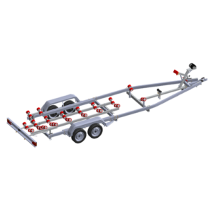 Doppelachser Anhänger für Motorboote PTAC 2000kg Mecanorem