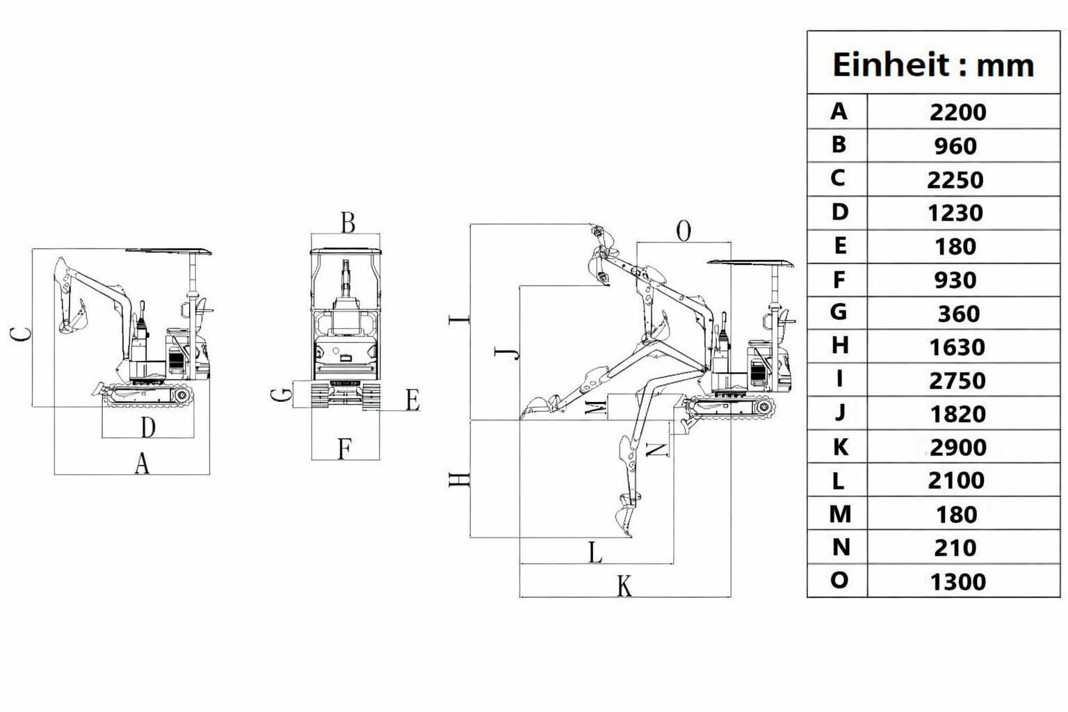 Minibagger TERRA CS11.R – Bild 2