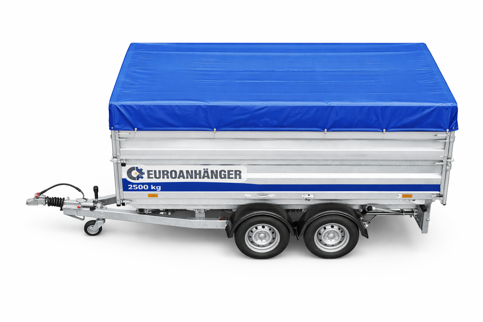 Kippanhänger 2500 kg EUROANHÄNGER – Doppelachse mit Hochplane und verstärkten Bordwänden – Bild 5