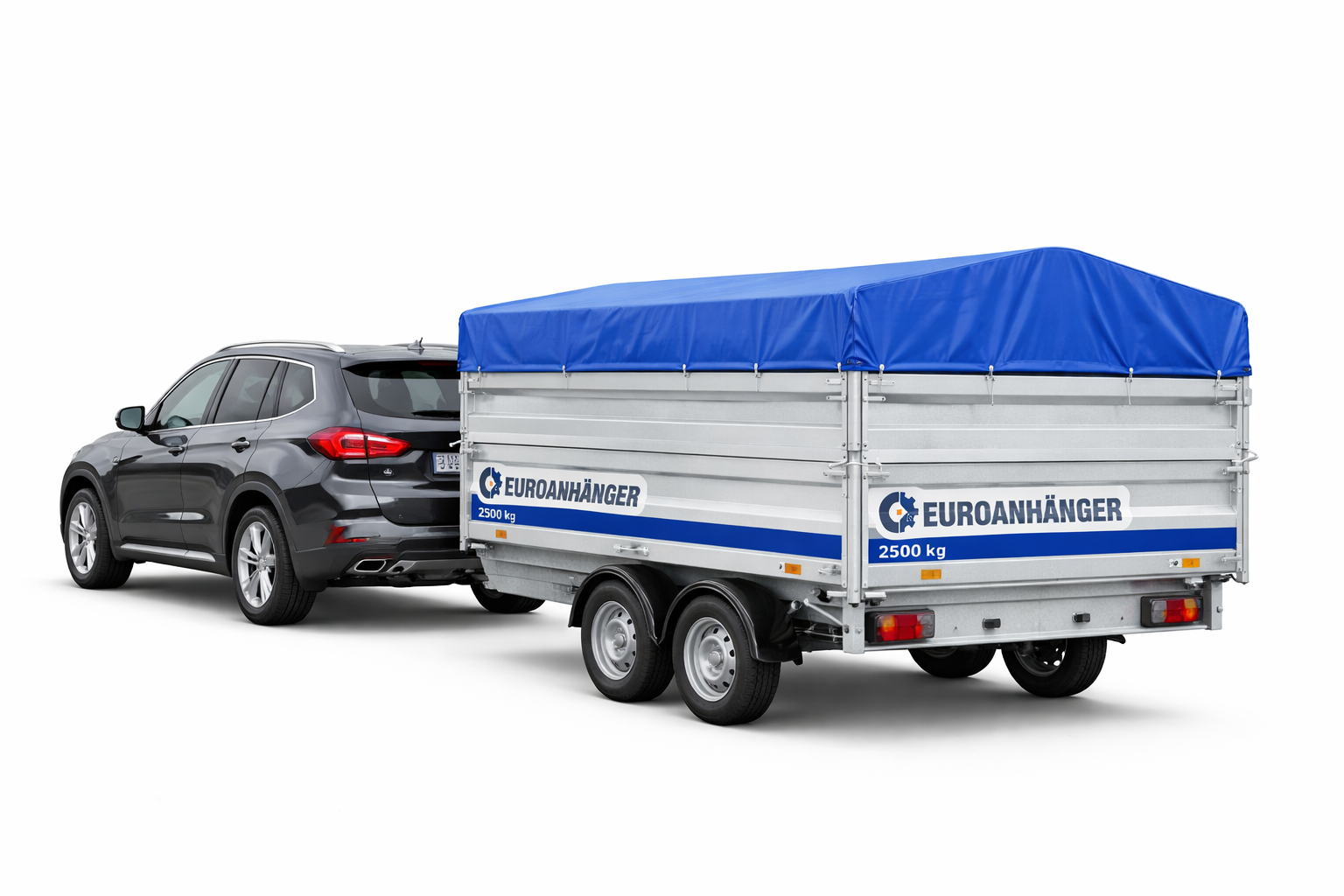 Kippanhänger 2500 kg EUROANHÄNGER – Doppelachse mit Hochplane und verstärkten Bordwänden – Bild 6